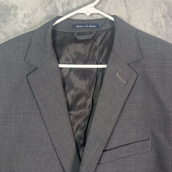 New Lands End Men’s Gray Wool Blend Medium Weight Blazer Size 44 Reg - Picture 2 of 10